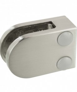 0800.01.000.ZN.07, Glasklem vlak, monoglas 8 MM, RVS look