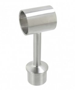 304.420.0251, Arm railingsteun insteek voor buis 42,4x2,0 - houtrailing.