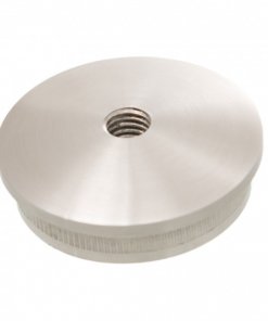 316.486.0124, Eindkappen Quick-Fix gewelfd, M8, voor buis 48,3x2,6, satin K320