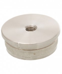 316.480.0125, Eindkappen Quick-Fix vlak, M8, voor buis 48,3x2,0, satin K320