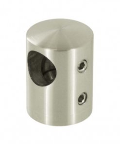 304.424.0625, Dwars stafhouder RD 22 mm eind rechts voor buis 42,4 mm - 12,0 mm, satin K320
